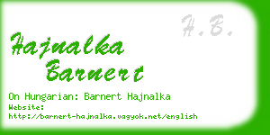 hajnalka barnert business card